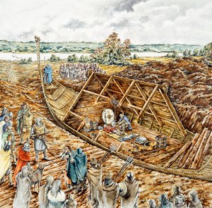 Pochówek statku Sutton Hoo, VII wiek, 1990-2010