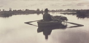 Rowing Home the Schoof-Stuff, Life and Landscape na Norfolk Broads, 1886 autorstwa Peter Emerson und Thomas Goodall