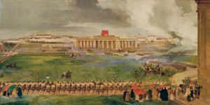 Msza polna na zewnętrznym Burgplatzu 13 kwietnia 1826 r.