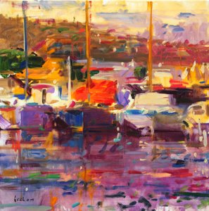 Niebieska łódź, St Tropez