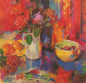 Cukierkowe Róże autorstwa Peter Graham (Contemporary)