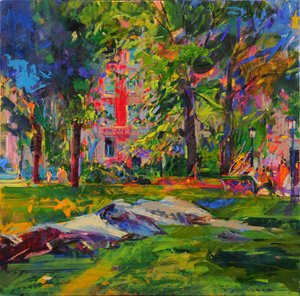 Cedar Hill, Central Park autorstwa Peter Graham (Contemporary)