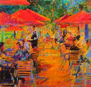 Ogród Tuileries autorstwa Peter Graham (Contemporary)