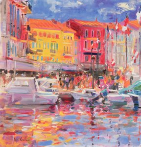Port St Tropez, 2002 autorstwa Peter Graham (Contemporary)
