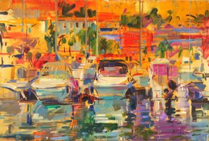 Port Riviera Sun autorstwa Peter Graham (Contemporary)