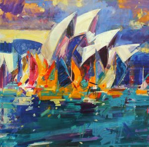 Latające kolory Sydney, 2012 autorstwa Peter Graham (Contemporary)