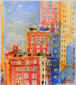 Okna w Upper East Side autorstwa Peter Graham (Contemporary)