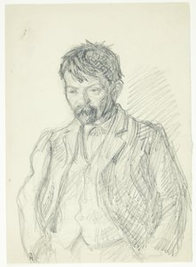 Portret malarza Jensa Birkholma. połowa figury autorstwa Peter Hansen