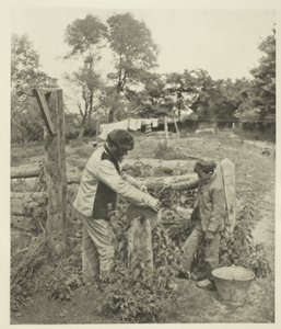 Na farmie Grindstone-A w Suffolk autorstwa Peter Henry Emerson