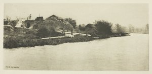 Brickfield nad rzeką Bure (Norfolk) autorstwa Peter Henry Emerson