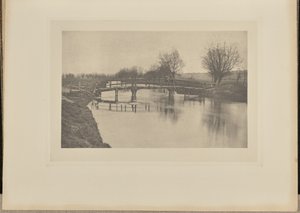 Kładka dla pieszych w pobliżu Cheshunt autorstwa Peter Henry Emerson