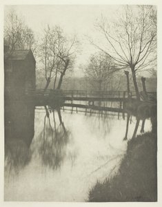 Kładka dla pieszych w pobliżu Chingford autorstwa Peter Henry Emerson