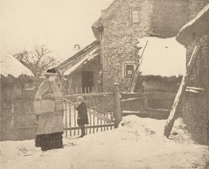 Wyjazd na targ - scena zimowa autorstwa Peter Henry Emerson
