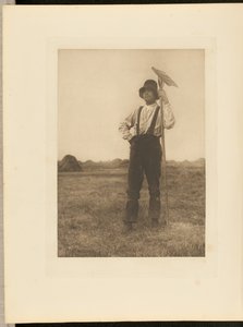Haymaker z grabiami. [Norfolk]. autorstwa Peter Henry Emerson