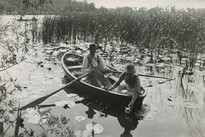 Jeden z czterdziestu platynowych grafik z „Life and Landscape on the Norfolk Broads”