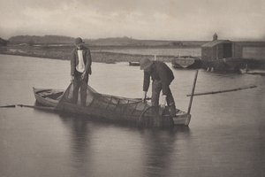 Podnoszenie sieci na węgorze autorstwa Peter Henry Emerson