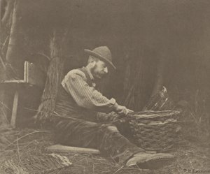 The BasketMaker. [Norfolk]. autorstwa Peter Henry Emerson