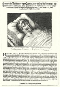 Ciało Henri du Val, hrabiego de Dampierre autorstwa Peter Isselburg