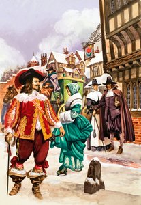 Cavalier w XVII-wiecznym Londynie autorstwa Peter Jackson