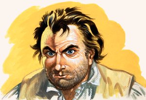 Bunt na Bounty (gwasz na papierze) autorstwa Peter Jackson
