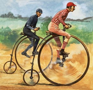 Dawno, dawno temu... Rowery na przestrzeni wieków. The Penny Farthing autorstwa Peter Jackson