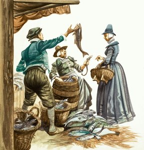Dawno, dawno temu... targowisko i uliczni handlarze w epoce Tudorów autorstwa Peter Jackson