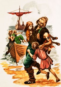 Kiedy byli młodzi: St Patrick (gwasz na papierze) autorstwa Peter Jackson