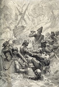Ekspedycja egipska: zniszczenie Orientu w bitwie nad Nilem (bitwa pod Aboukir) w sierpniu 1798 r. (Bitwa w zatoce aboukir: zniszczenie L