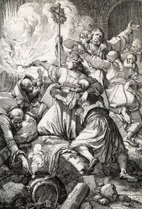 Grecka wojna o niepodległość: trzecia Missolonghi między Imperium Osmańskim a greckimi rebeliantami, od 15 kwietnia 1825 do 10 kwietnia 1826: wielu Greków popełniło samobójstwo, wysadzając się w powietrze prochem strzelniczym, zamiast poddać się po niepowo autorstwa Peter Johann Nepomuck Geiger