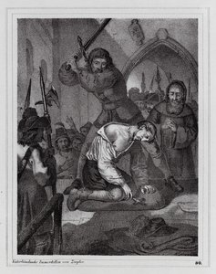 Egzekucja hrabiego Reinstein-Tattenbach autorstwa Peter Johann Nepomuk Geiger