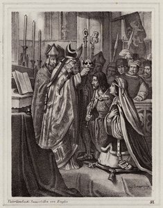 Małżeństwo Ottokara II Czeskiego i Kunigundy Sławońskiej autorstwa Peter Johann Nepomuk Geiger