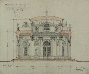 Pawilon Czekolada-Menier, Światowa Wystawa Kolumbijska, Chicago, Illinois, Szkic sekcji