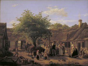 Obraz życia na farmie w Zelandii w południe autorstwa Peter Julius Larsen