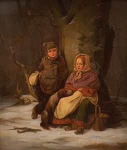 Dwoje biednych dzieci autorstwa Peter Julius Larsen