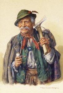 drwale, alpiniści i myśliwi, autorstwa Peter Kraemer