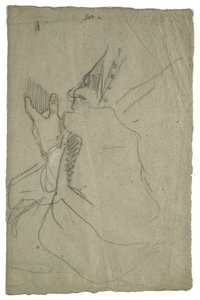 Draperia i ręka, ok.1650 autorstwa Peter Lely