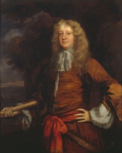 Flagmani z Lowestoft: Admirał Sir George Ayscue (aktywny w latach 1646-1671) autorstwa Peter Lely