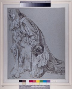 Reverent Figure (kreda na papierze) autorstwa Peter Lely