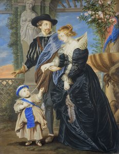 Rubens z żoną i dzieckiem autorstwa Peter Lely