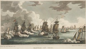 Bitwa pod Erie, wyd. 1816 autorstwa Peter Maverick