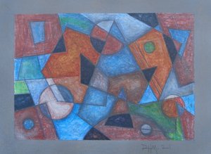 PĘD W GÓRĘ, 2021 (AKRYL NA PŁYCIE) autorstwa Peter McClure