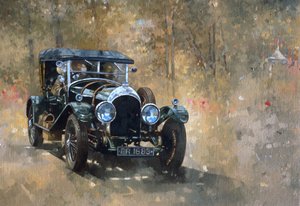 3 litrowy Bentley w Cottesbrooke (olej na płótnie) autorstwa Peter Miller