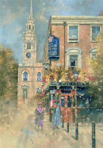 Crown Tavern, Clerkenwell, 2000 (olej na płótnie) autorstwa Peter Miller