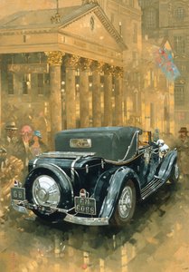 Upiór na Haymarket (olej na płótnie) autorstwa Peter Miller