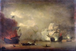 Walka morska pomiędzy HMS "Mary Rose" Królewskiej Marynarki Wojennej a siedmioma pirackimi algierskimi okrętami u wybrzeży Tangeru (Maroko), 8 grudnia.