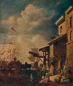 Nabrzeże Old East India Wharf, London Bridge, c1700-1740, 1904