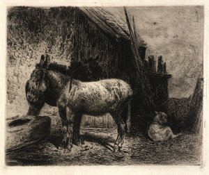 (Osły i owce) autorstwa Peter Moran