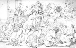 wściekłość wojny autorstwa Peter Paul (after) Rubens