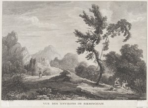 Widok na Birmingham, ca. 1755., ca. 1755. autorstwa Peter Paul Benazech