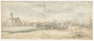 Widok zamku Crayenhof w Zwijndrecht, 1606 autorstwa Peter Paul Rubens (attributed to)